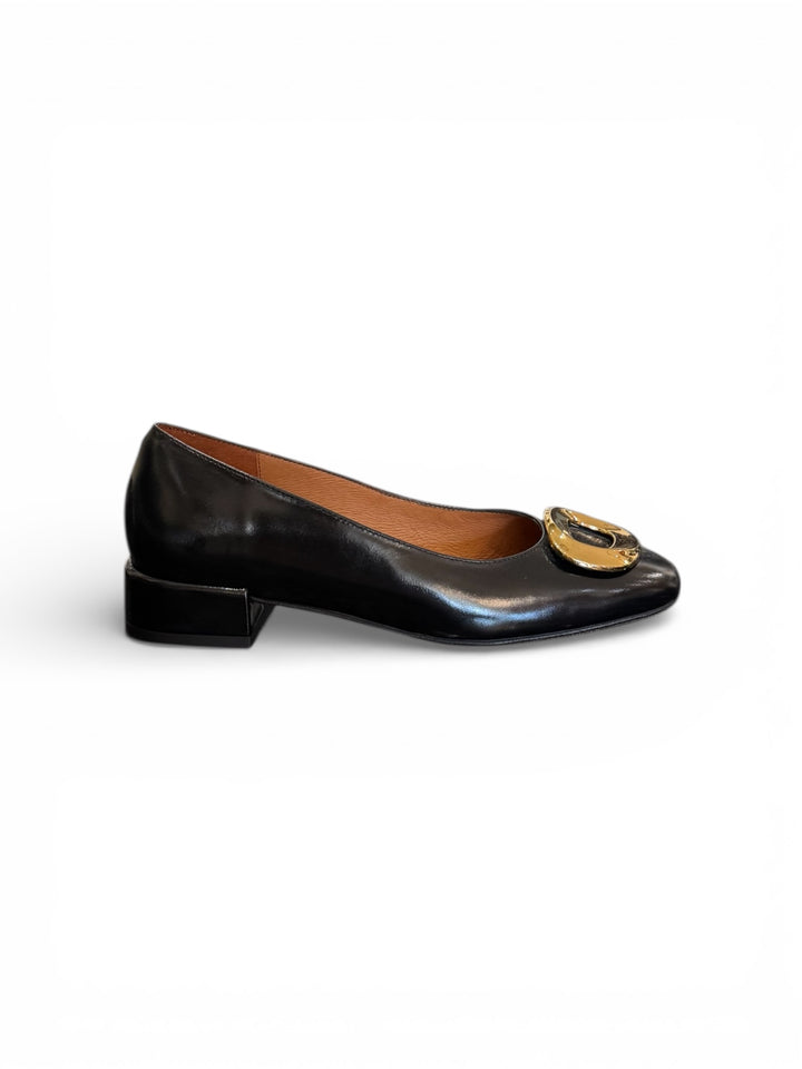 Angel Alarcon - Black Flat with Gold Detail