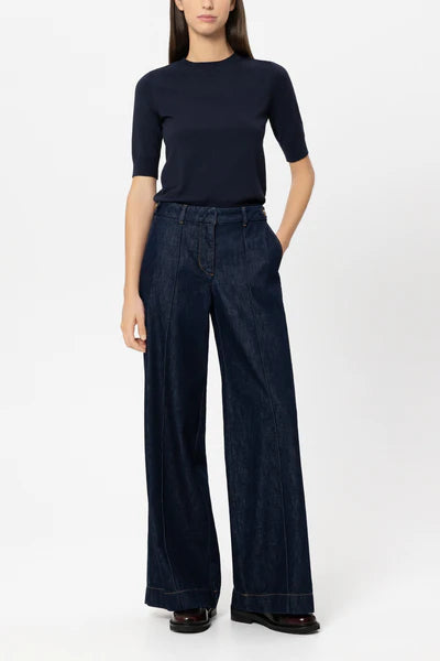 Luisa Cerano - Half-Sleeve Fine Knit Top