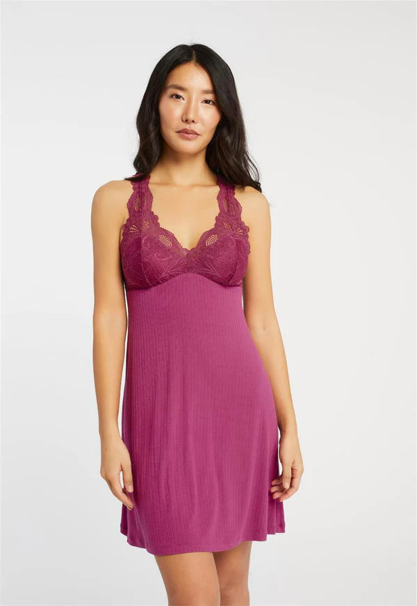 Fleur't Iconic Short Night Gown  Full Cup Ribbed