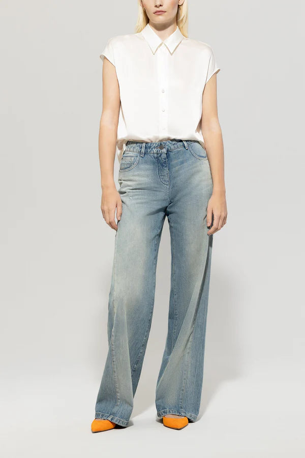 Luisa Cerano - Silk Shirt Blouse