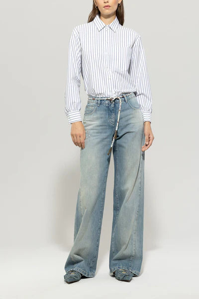 Luisa Cerano - Shirt Blouse With Stripes