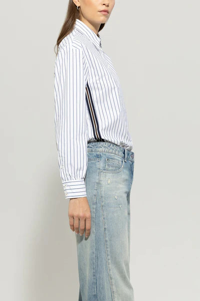 Luisa Cerano - Shirt Blouse With Stripes