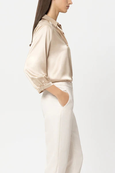 Luisa Cerano - Long-Sleeve Silk Blouse