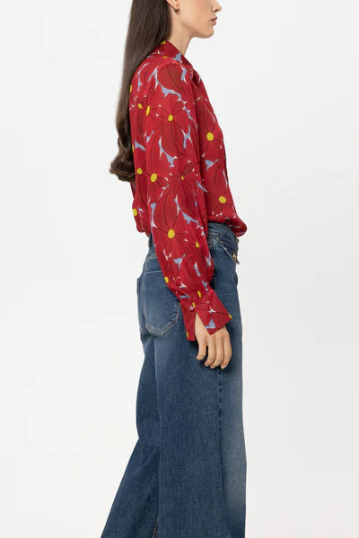 Luisa Cerano - Blouse with Flower Print