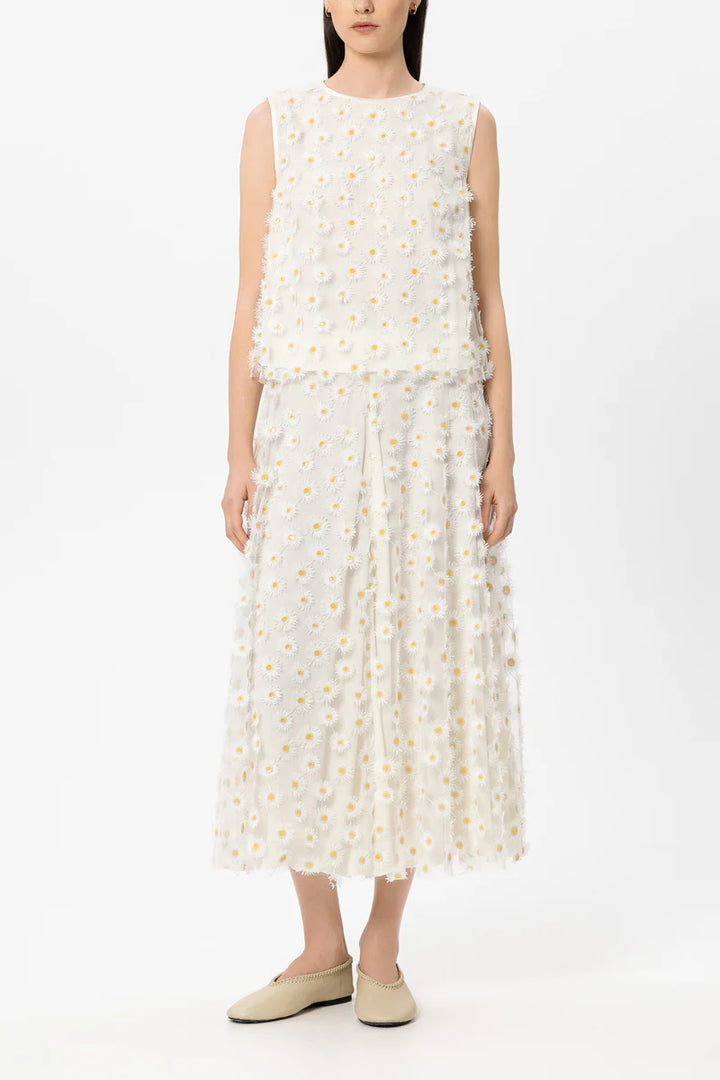 Luisa Cerano -  Blouse Top with Flowers