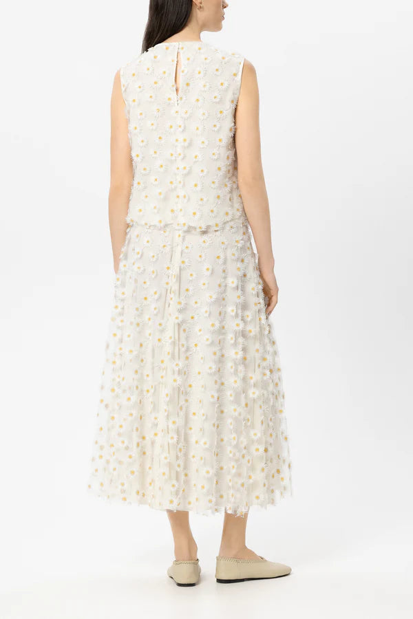 Luisa Cerano -  Blouse Top with Flowers