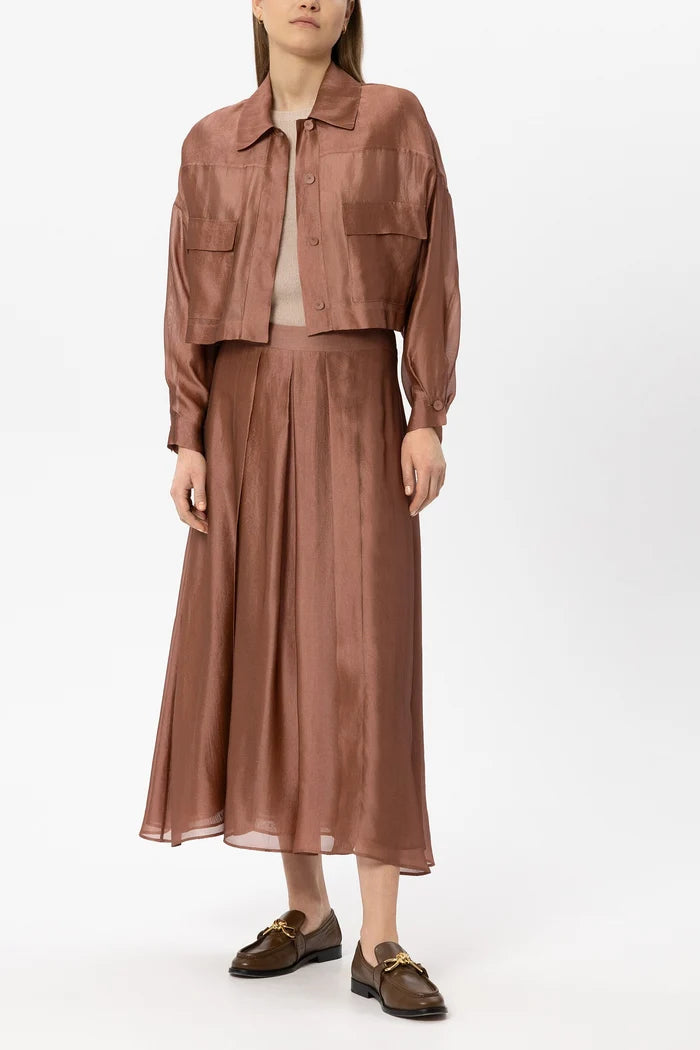 Luisa Cerano -  Organza Overshirt & Skirt