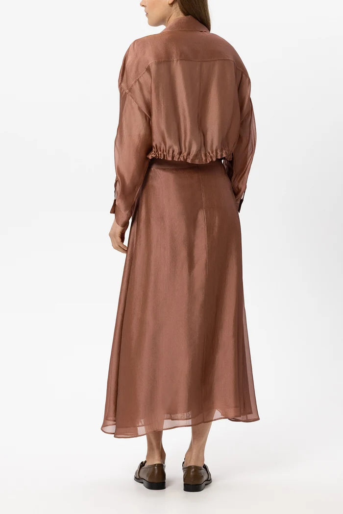 Luisa Cerano -  Organza Overshirt & Skirt