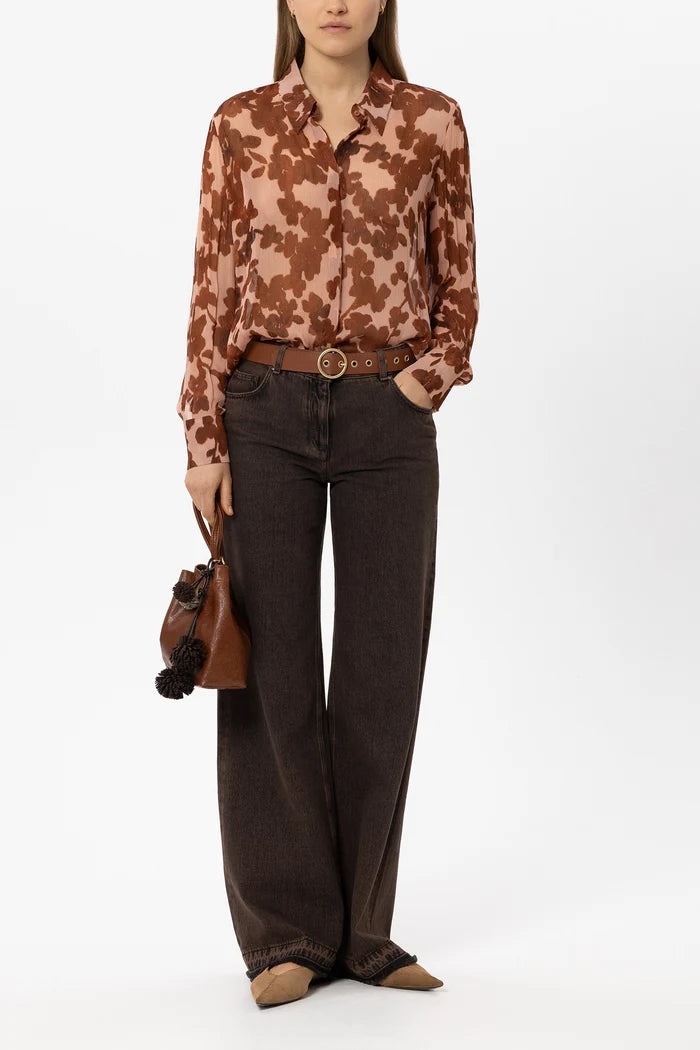 Luisa Cerano -  Blouse with Flower Print
