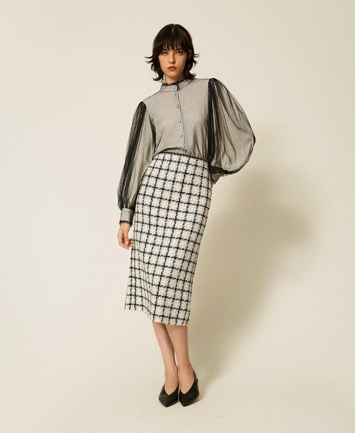TwinSet - Checked Pencil Skirt