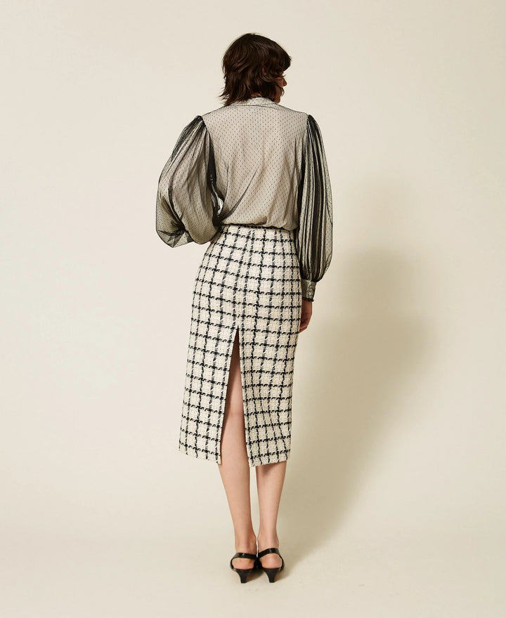 TwinSet - Checked Pencil Skirt