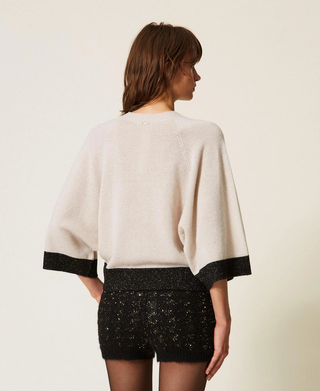 TwinSet - Cropped Wool and Cashmere Sweatshirt