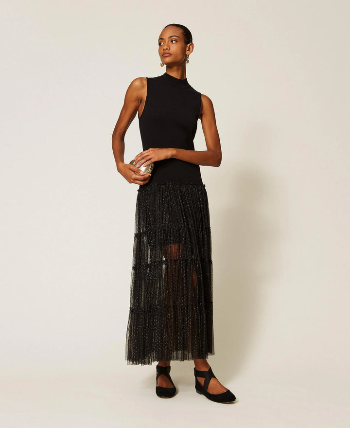 TwinSet - Long Sleeveless Knit Dress