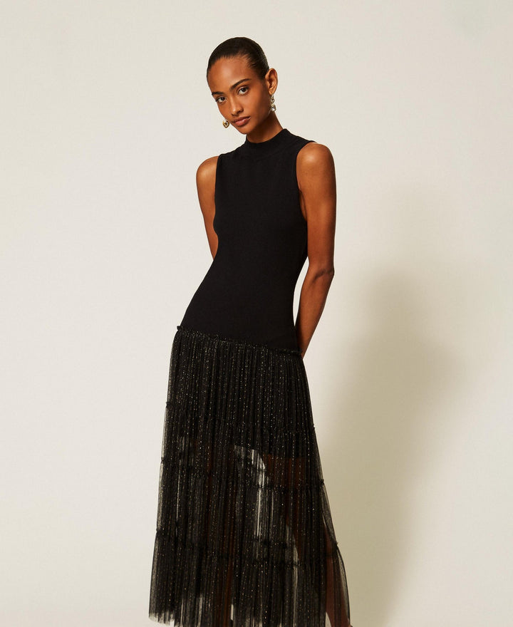 TwinSet - Long Sleeveless Knit Dress
