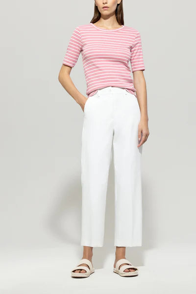 Luisa Cerano - Striped Half-Sleeved Shirt