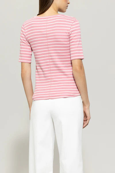 Luisa Cerano - Striped Half-Sleeved Shirt