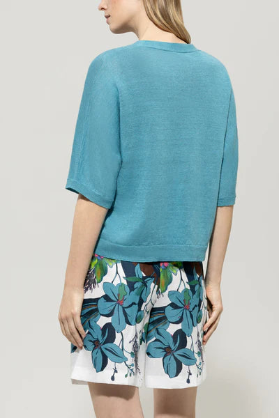 Luisa Cerano - Linen Knit Cardigan