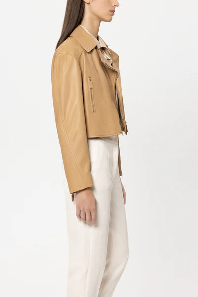 Luisa Cerano - Lamb Nappa Leather Jacket