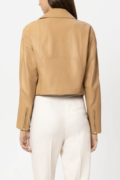 Luisa Cerano - Lamb Nappa Leather Jacket