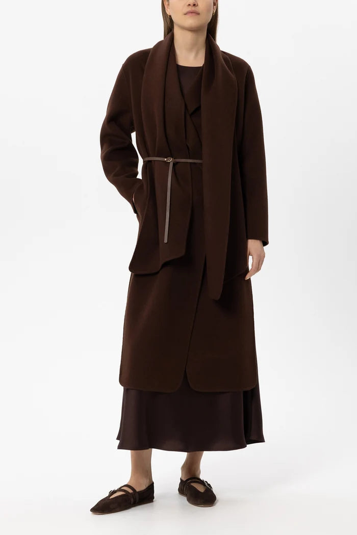 Luisa Cerano - Doubleface Coat with Scarf
