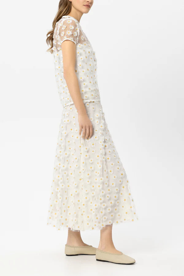 Luisa Cerano -  Maxi Skirt with Flowers