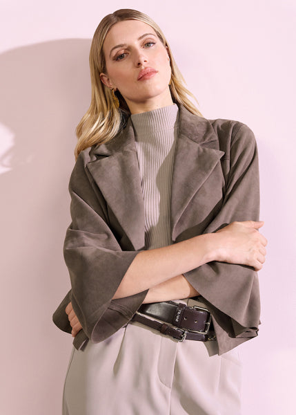 Riani - Short Jacket in Suede Leather