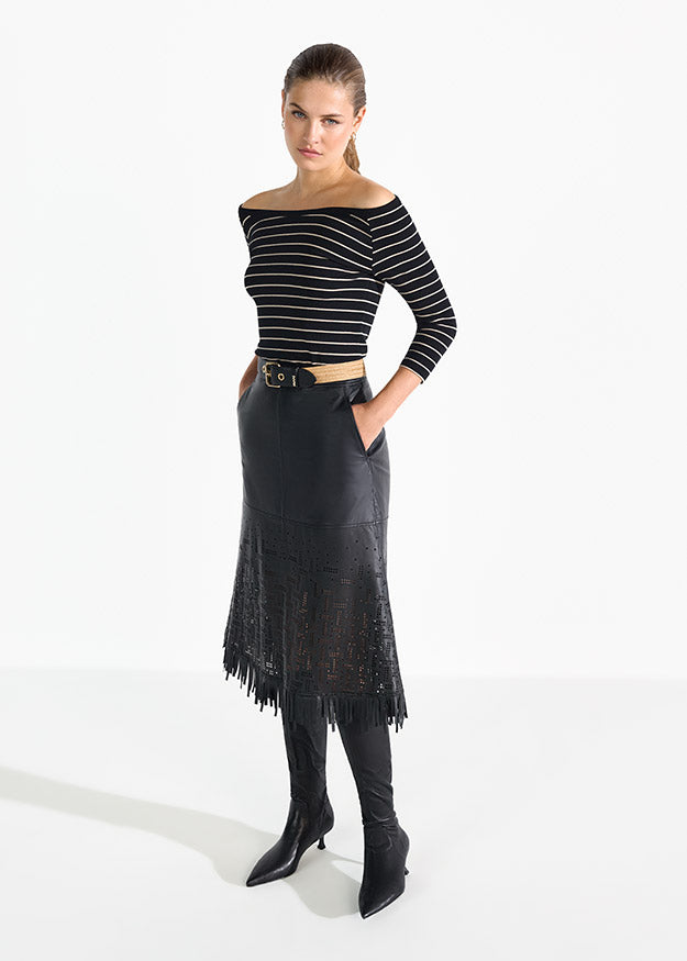 Riani - Shirt with Ribbed Stripes