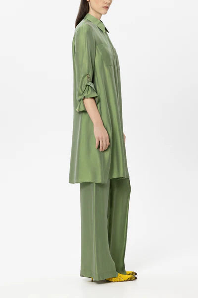 Luisa Cerano -  Silk Shirt Dress