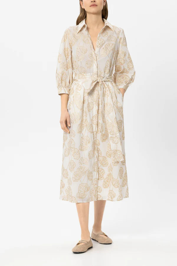 Luisa Cerano -  Shirt Dress with Embroidery