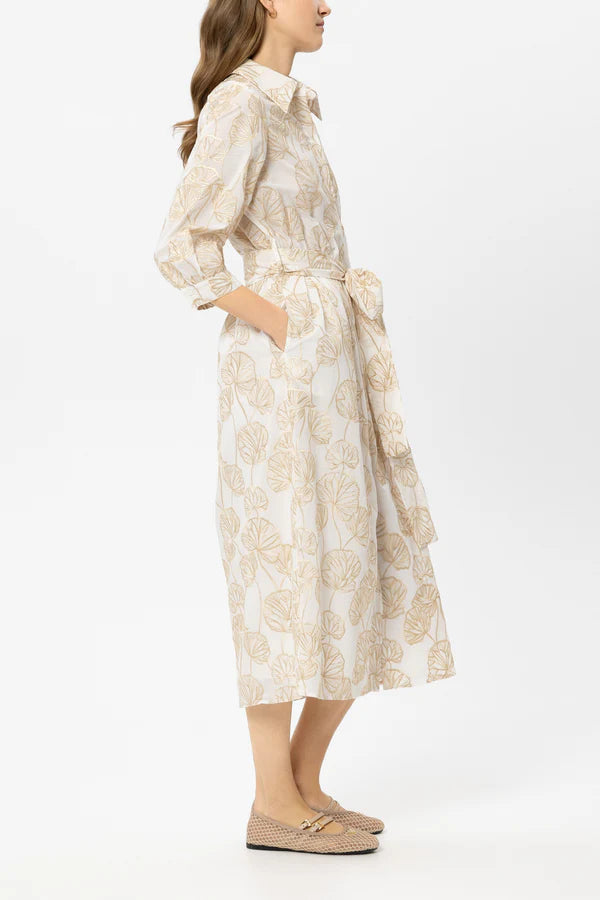 Luisa Cerano -  Shirt Dress with Embroidery