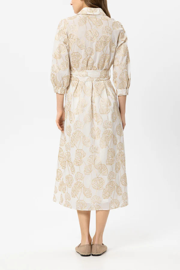 Luisa Cerano -  Shirt Dress with Embroidery