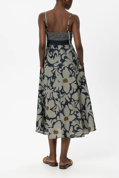 Luisa Cerano -  Ramie Dress with Flower Print