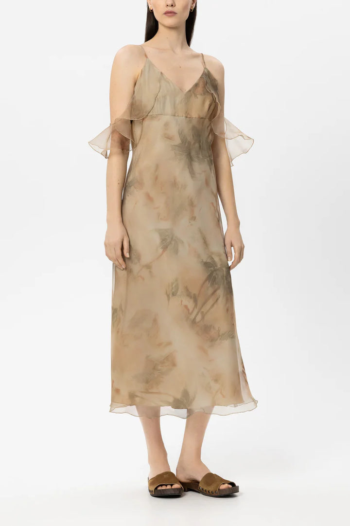 Luisa Cerano -  Organza Dress with Print