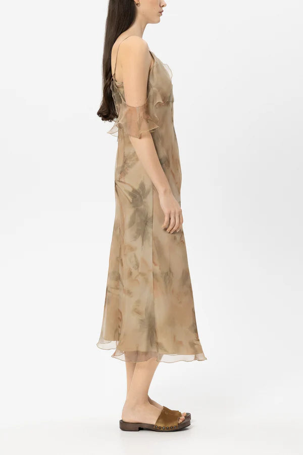 Luisa Cerano -  Organza Dress with Print
