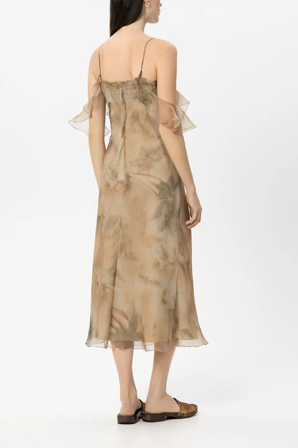 Luisa Cerano -  Organza Dress with Print