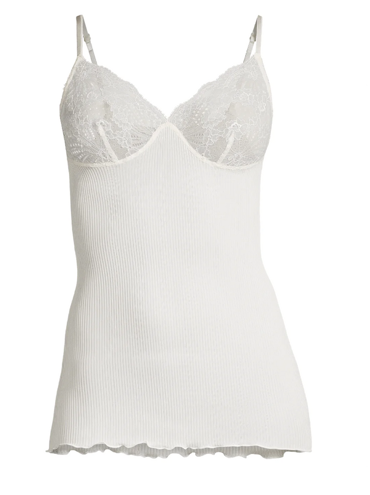 Oscalito - Silk Cami with Lace Detail