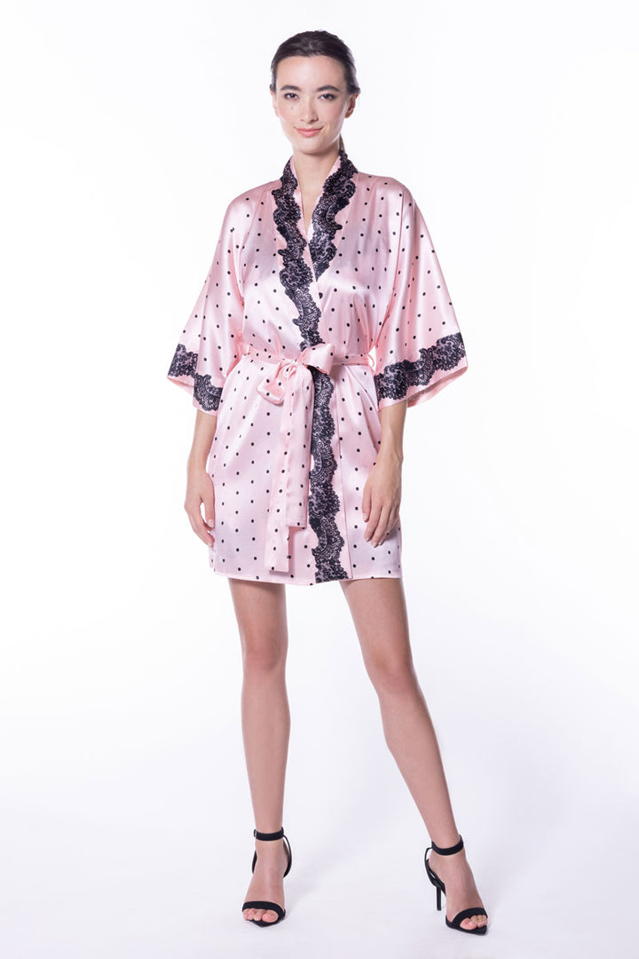 Christine Lingerie  - Amelie Print Short Robe