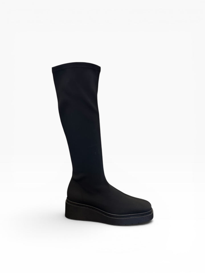 Miss Elastic - Wedge Microfiber boot