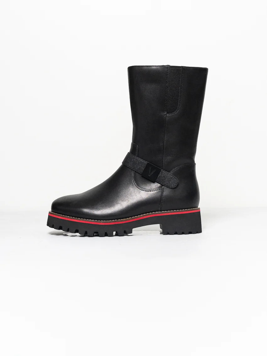 Valdini - Erica Ankle Boot with Red Detail