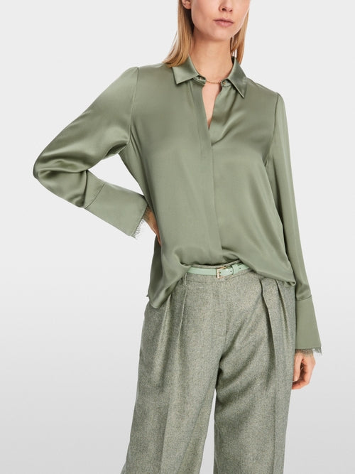 Marc Cain - Silk blouse with chain button