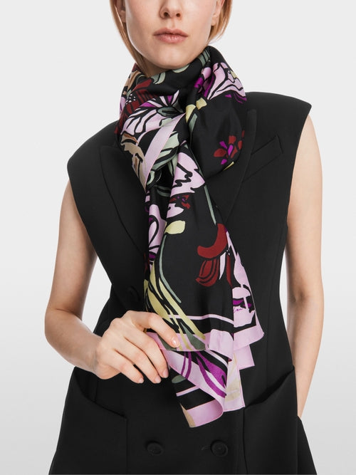 Marc Cain - Floral Print Silk Scarf