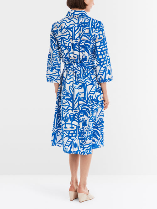Marc Cain - Shirt Dress With Painting Print