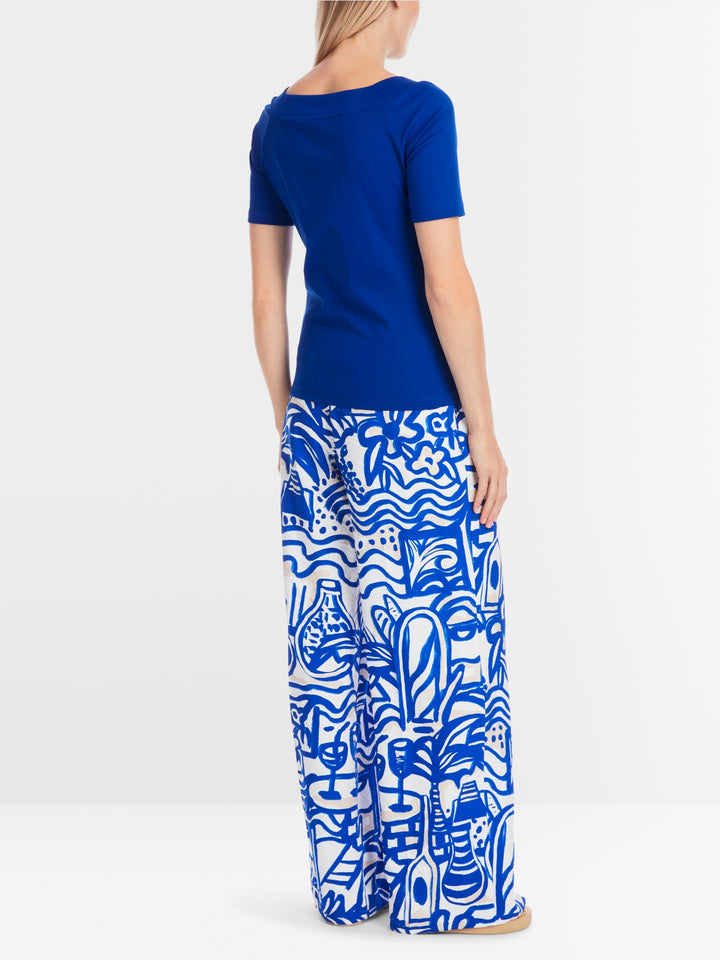 Marc Cain - T-shirt With Square Neckline