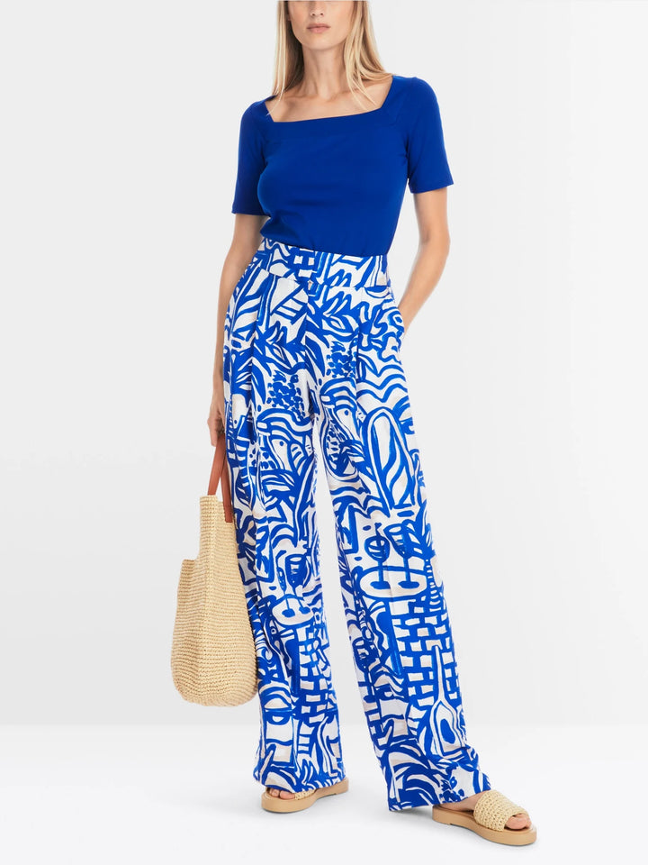 Marc Cain - T-shirt With Square Neckline