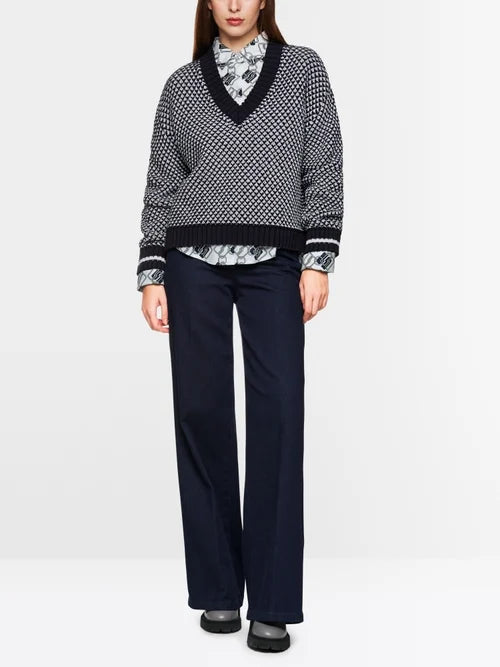 Marc Cain - Knit V-Neck Sweater