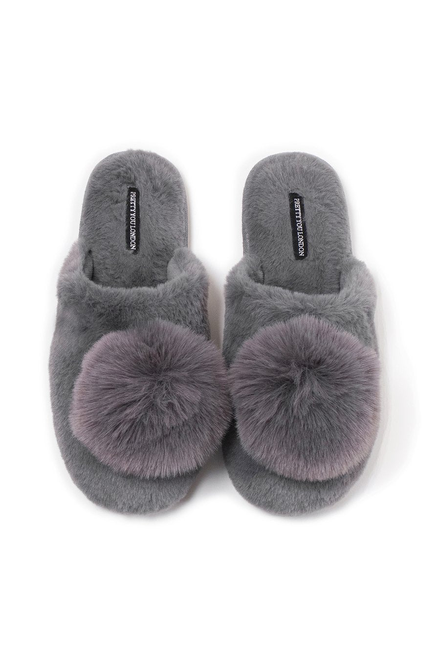 Pretty You London - Pom Mule Slipper