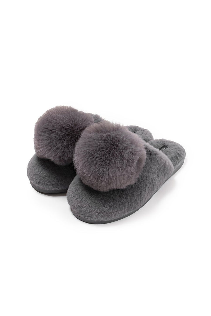 Pretty You London - Pom Mule Slipper