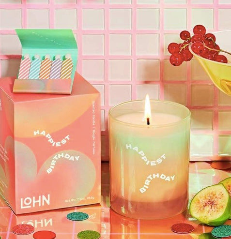 LOHN Candles - Happiest Birthday Candle