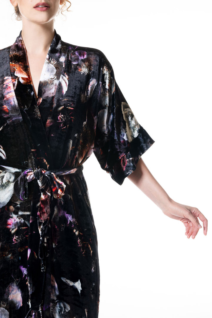 Christine Lingerie  - Moonlight Velvet Short Robe